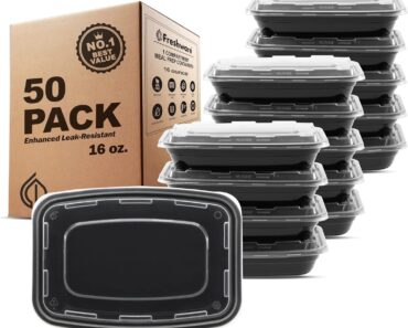 Freshware Meal Prep Containers (50 Pack) – Only $14.71!
