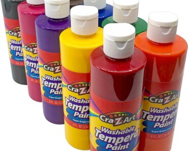 Cra-Z-Art Washable Tempera Paint (Pack of 10) – Only $15.49!