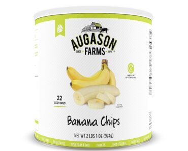Augason Farms Banana Chips 2 lbs 1 oz No. 10 Can – Only $8.97!