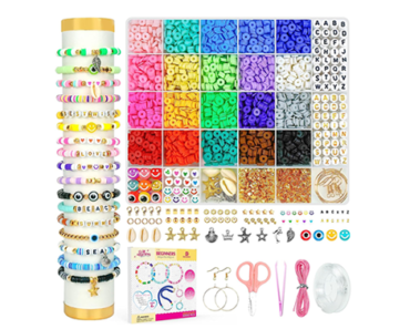 Clay Beads Bracelet Making Kit with 5000Pcs – Just $6.39!