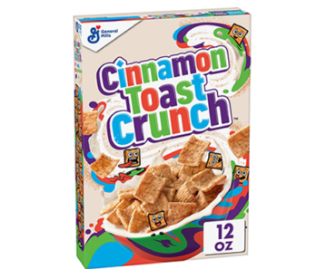 Cinnamon Toast Crunch, Breakfast Cereal, Cinnamon Sugar Squares, 12 oz – Just $1.99!