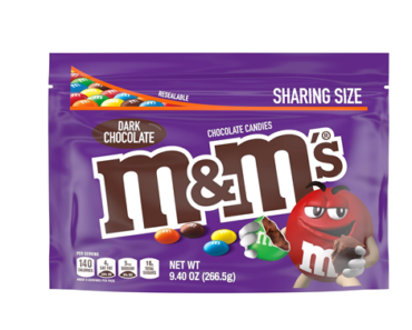 M&M’S Dark Chocolate Candy, Sharing Size – Just 2 for $4.48!