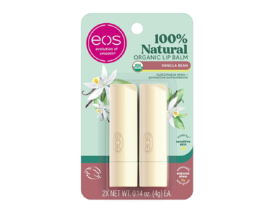 eos 100% Natural & Organic Lip Balm Stick in Vanilla Bean, 2-Pack – Just $2.53!