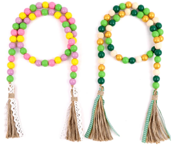 St. Patrick’s Day and Easter Wooden Bead Garland – Just $9.99!