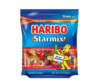 HARIBO Starmix Gummi Candy – 9 oz Reasealable Stand Up Bag – Just $2.13!