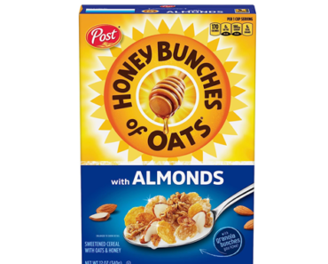 Honey Bunches of Oats with Almonds, 12 Ounce Box – Just $2.12!