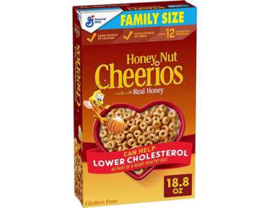 Honey Nut Cheerios, Gluten Free Cereal With Oats, 18.8 Oz – Just $3.69!