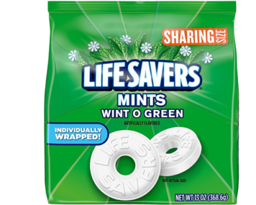 LIFE SAVERS Wint-O-Green Breath Mints Hard Candy, Sharing Size, 13 oz Bag – Just $2.97!