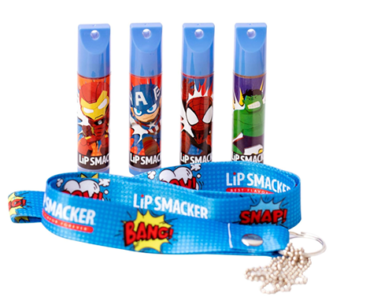 Lip Smacker Marvel, 4 Piece Lanyard Lip Balm Set – Iron Man, Captain America, Spider Man, Hulk – Just $3.90!