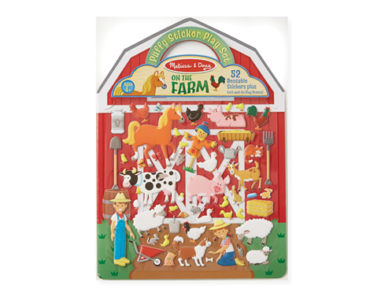 Melissa & Doug Puffy Sticker Play Set – On the Farm – 52 Reusable Stickers, 2 Fold-Out Scenes – Just $4.99!
