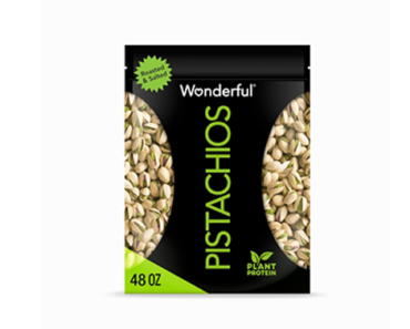 Wonderful Pistachios In Shell, Roasted and Salted Nuts, 48 Ounce Resealable Bag – Just $11.03!
