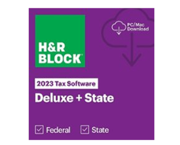 H&R Block Tax Software Deluxe + State 2023 – Just $24.99!