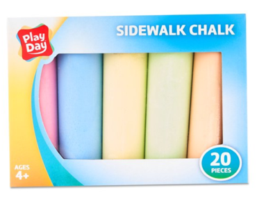 Play Day Sidewalk Chalk, 20 Pieces – Just $1.58!