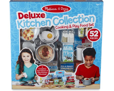 Melissa & Doug Deluxe Kitchen Collection Cooking & Play Food Set – Just $10.00!