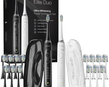 AquaSonic Elite Duo Ultra-Whitening Toothbrush Set – Only $74.95!