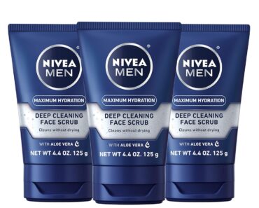 NIVEA MEN Maximum Hydration Deep Cleaning Face Scrub (Pack of 3) – Only $11.77!