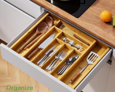 Bamboo Expandable Drawer Organizer – Only $15.28! Prime Member Exclusive!