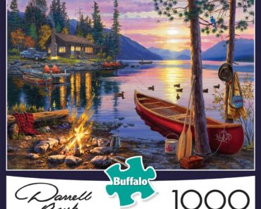 Buffalo Games Darrell Bush Canoe Lake, 1000 Piece Jigsaw Puzzle – Only $5.64!