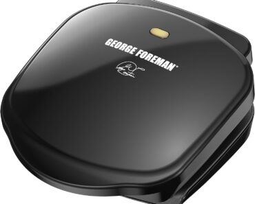 George Foreman 2-Serving Classic Plate Electric Indoor Grill and Panini Press – Only $13.99!