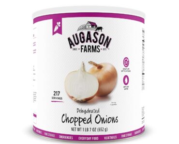 Augason Farms Dehydrated Chopped Onions No. 10 Can – Only $11.47!