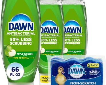 Dawn Ultra Anti-Bacterial EZ-Squeeze Hand Soap, Apple Blossom (3 Count) – Only $11.23!