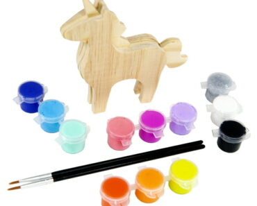 Smarts & Crafts Paint and Play Make Your Own Wood Unicorn – Only $4.27!