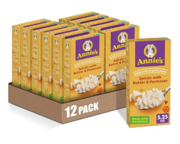 Annie’s Butter and Parmesan Spirals Macaroni & Cheese Dinner with Organic Pasta (Pack of 12) – Only $9.51!