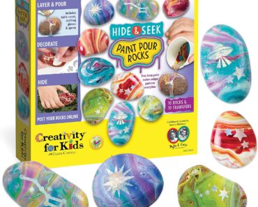 Creativity for Kids Hide and Seek Paint Pour Rock Painting Art Kit – Only $9.98!