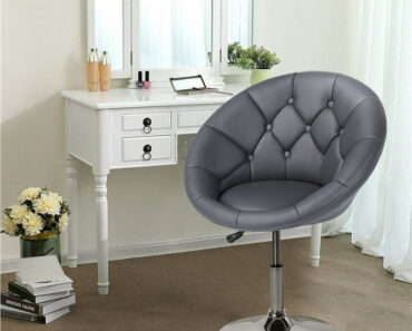 Alden Design Modern Tufted Adjustable Barrel Swivel Accent Chair – Only $65!