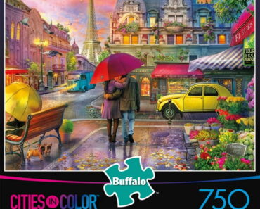 Buffalo Games Cities In Color Raining In Paris 750 Pieces Jigsaw Puzzle – Only $5.93!