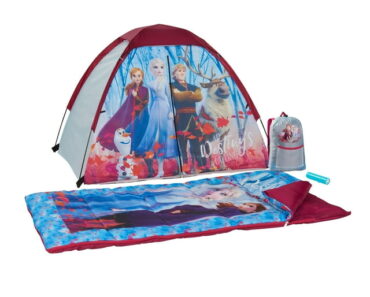 Disney Frozen II Kids 4 Piece Camping Set with Tent and Sleeping Bag – Only $17.91!