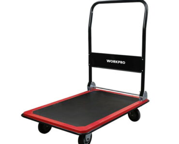 WORKPRO 440-lb Capacity Heavy Duty Folding Platform Hand Truck – Only $36.62!