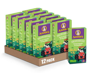 Annie’s Farm Friends Cheddar Macaroni and Cheese Organic Pasta, Pack of 12 – Just $8.55!