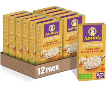 Annie’s Butter and Parmesan Spirals Macaroni & Cheese Dinner with Organic Pasta – Pack of 12 – Just $8.55!