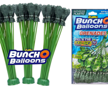 Bunch O Balloons 100 Grenade Rapid-Filling Self-Sealing Water Balloons – Just $8.99!