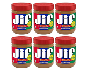 Jif Creamy Peanut Butter, 16 Ounces – Pack of 6 – Just $11.66!