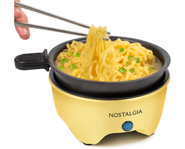 Nostalgia MyMini Personal Electric Skillet & Rapid Noodle Maker – Just $14.99!