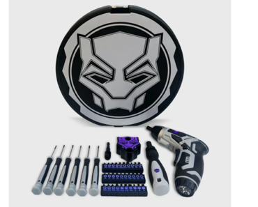 Marvel Black Panther Cordless 41pc 3.6v Power Screwdriver Set – Just $12.69!