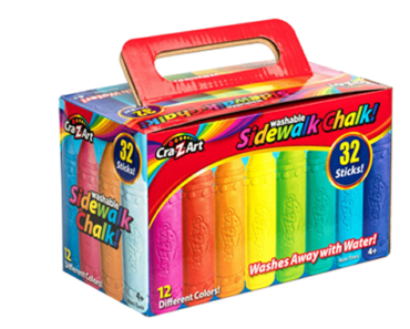 Cra-Z-Art Sidewalk Chalk – 32 Sticks – Just $3.84!