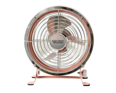 Better Homes & Gardens New 5 inch Retro Personal Metal Drum Fan with USB-C Plug – Just $7.95!