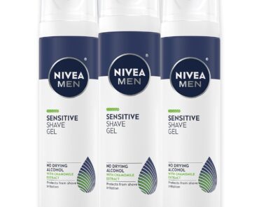 NIVEA MEN Sensitive Shave Gel (Pack of 3) – Only $8.38!