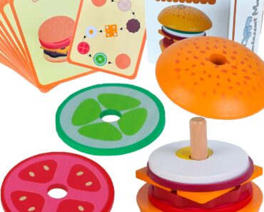 Montessori Mama Stacking Hamburger Toy – Only $4.99!