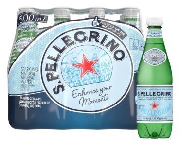 S.Pellegrino Sparkling Natural Mineral Water (Pack of 12) – Only $9.36!