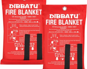 DIBBATU Fire Blanket (Pack of 2) – Only $6.99!