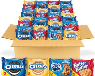 OREO Original, OREO Golden, CHIPS AHOY! & Nutter Butter Cookie Snacks Variety Pack, 56 Snack Packs – Only $15.81!