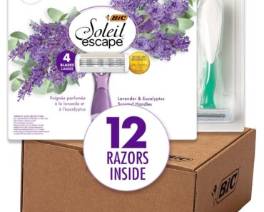 BIC Soleil Escape Women’s Disposable Razors (12 Count) – Only $7.99!