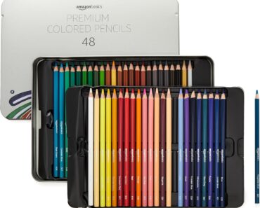 Amazon Basics Premium Colored Pencils (48 Count) – Only $8.50!