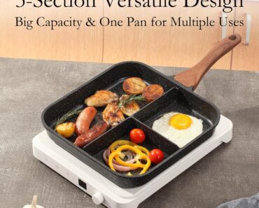 ESLITE LIFE Nonstick Divided Breakfast Grill Pan – Only $23.99!