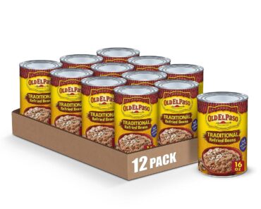 Old El Paso Traditional Canned Refried Beans (Pack of 12) – Only $10.84!