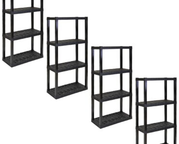 Hyper Tough 4-Tier Shelving Unit (Pack of 4) – Only $85!